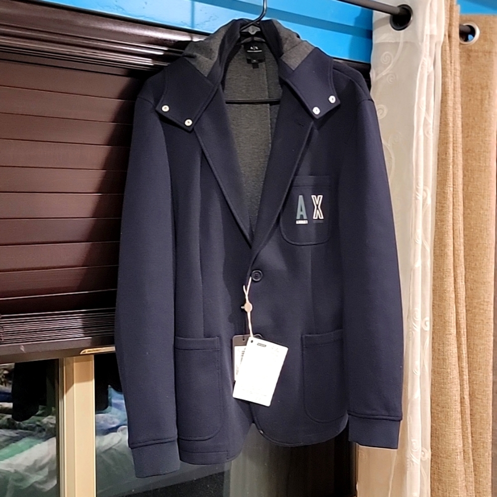 Mens armani exchange blazer navy
